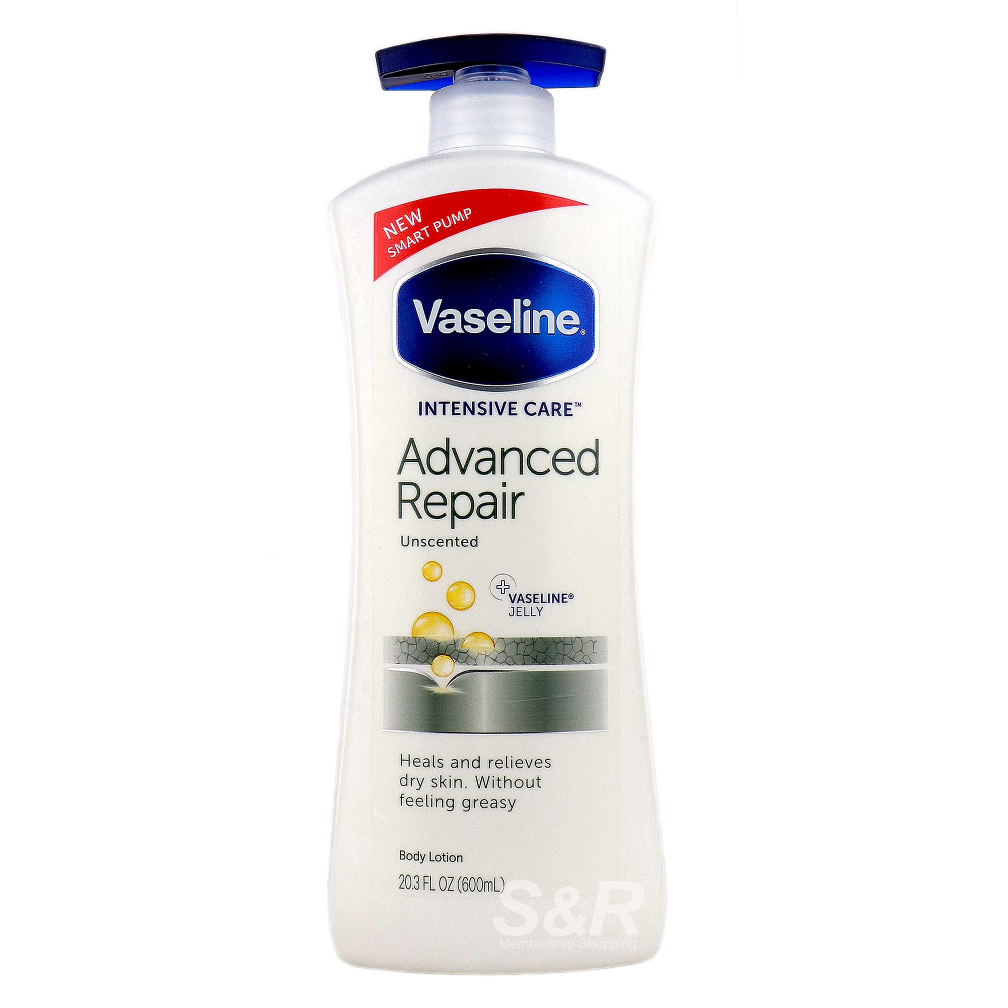 Vaseline Intensive Care Advanced Repair Unscented Body Lotion 600mL